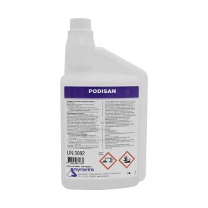 Podisan oppervlakte desinfectie vloeistof is geschikt voor het desinfecteren van o.a. oppervlakten, apparatuur en instrumenten. Geschikt voor toepassing in de ultrasoon. Inhoud: 1 liter.