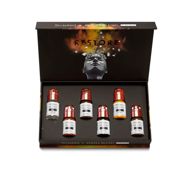 Stevey G Restore Set Perma Blend Luxe 6 x 15 ml De Restore scalp set is ontwikkeld door Stevey G. in samenwerking met Perma Blend LUXE. 
