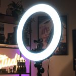 RING440 lamp + statief - diameter 44cm